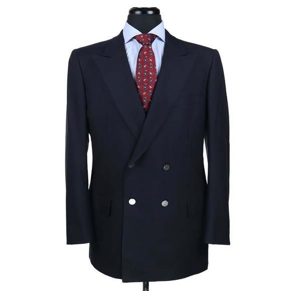 Brioni Other - Brioni 100% Wool Double Breasted Blazer Navy